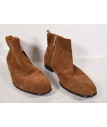 Zara Mens Brown Suede Ankle Leather Boots 43 - $49.50