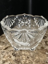 MIKASA Snowflake Candle Holder (Votive) 3 Foot Clear Glass 3” – Made in ... - $8.28