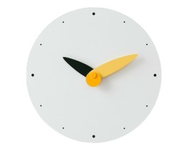 Moro Design Spread the Wings Wall Clock non Ticking Silent Modern Clock (Yellow) image 1