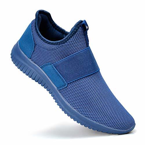 Troadlop Mens Sneakers Breathable Slip On Workout Gym Shoes Blue Size 9 ...