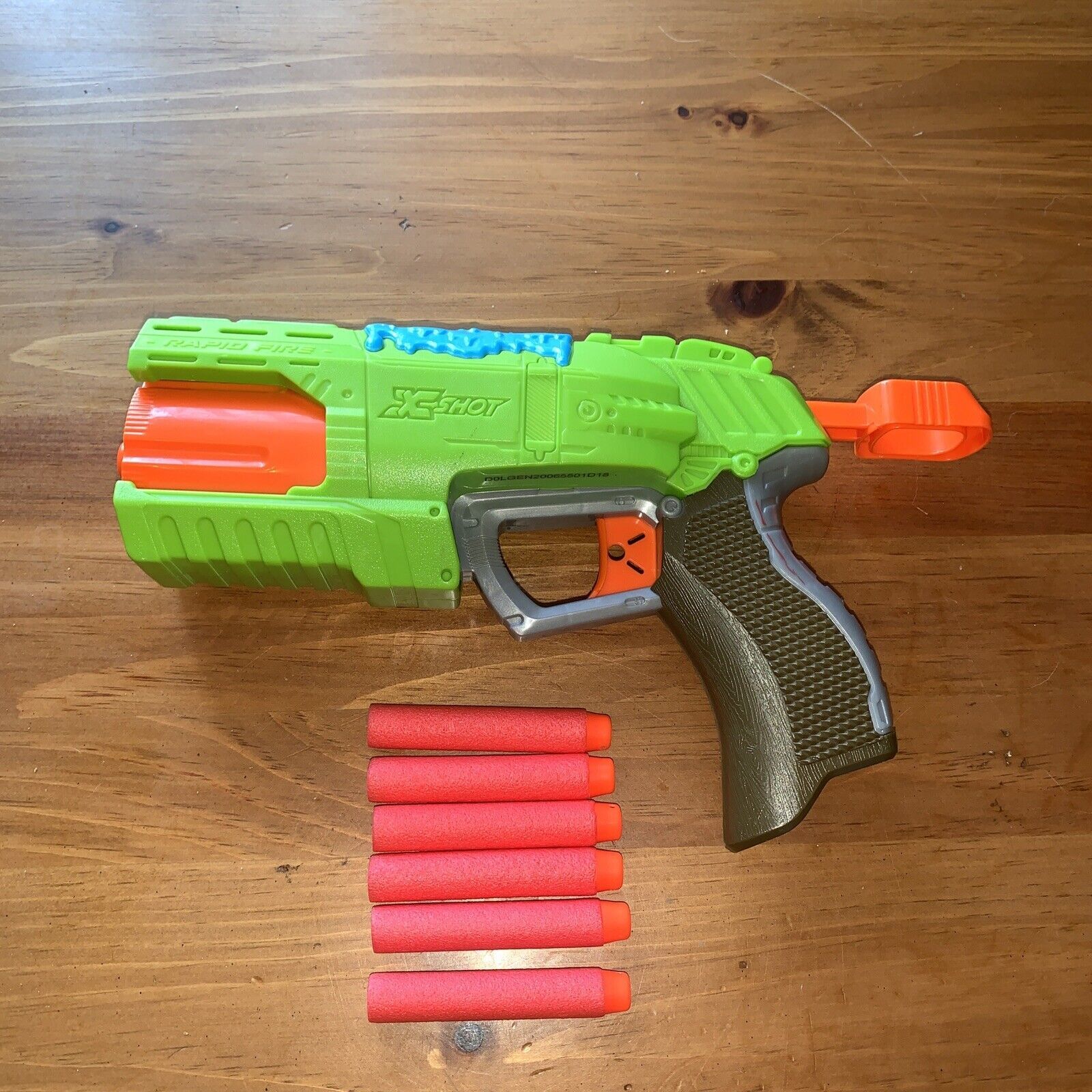 X Shot Rapid Fire Green Pistol Dart Gun Blaster TESTED WORKS - Dart ...