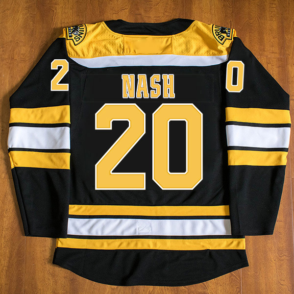 NHL Boston Bruins 20 Riley Nash Home Black Stitched Hockey ...