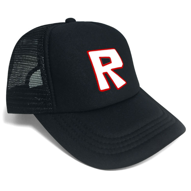 Roblox Theme Classic Series Black Baseball Cap Mesh Cap R Logo - Men's ...