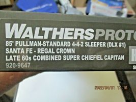 Walthers Proto Stock # 920-9647 Santa Fe (Regan Crown) 4-4-2 Sleeper DLX #1 (HO) image 7