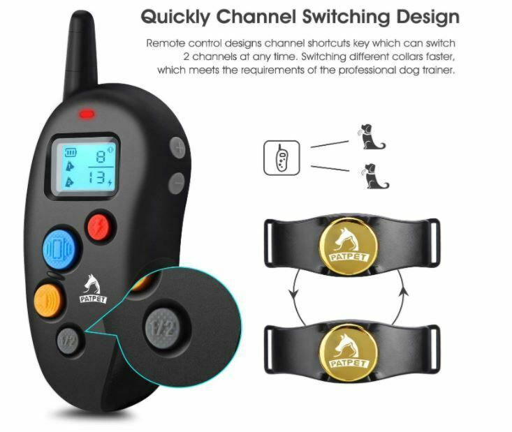 Patpet Dog Training Collar IPX7 Waterproof Shock Collar Other