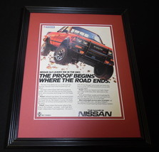 1985 Nissan 4x4 Framed 11x14 ORIGINAL Vintage Advertisement - $34.64