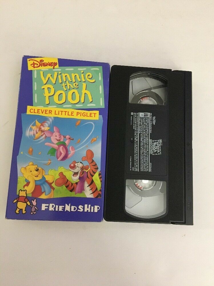 Disney Winnie The Pooh Friendship Vhs-Clever Little Piglet-Tested-Rare ...