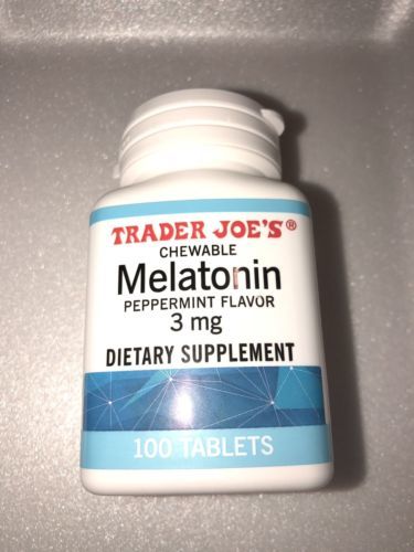 Trader Joe's Melatonin Chewable 3 Mg. Pack Of 3 New sealed - Vitamins ...