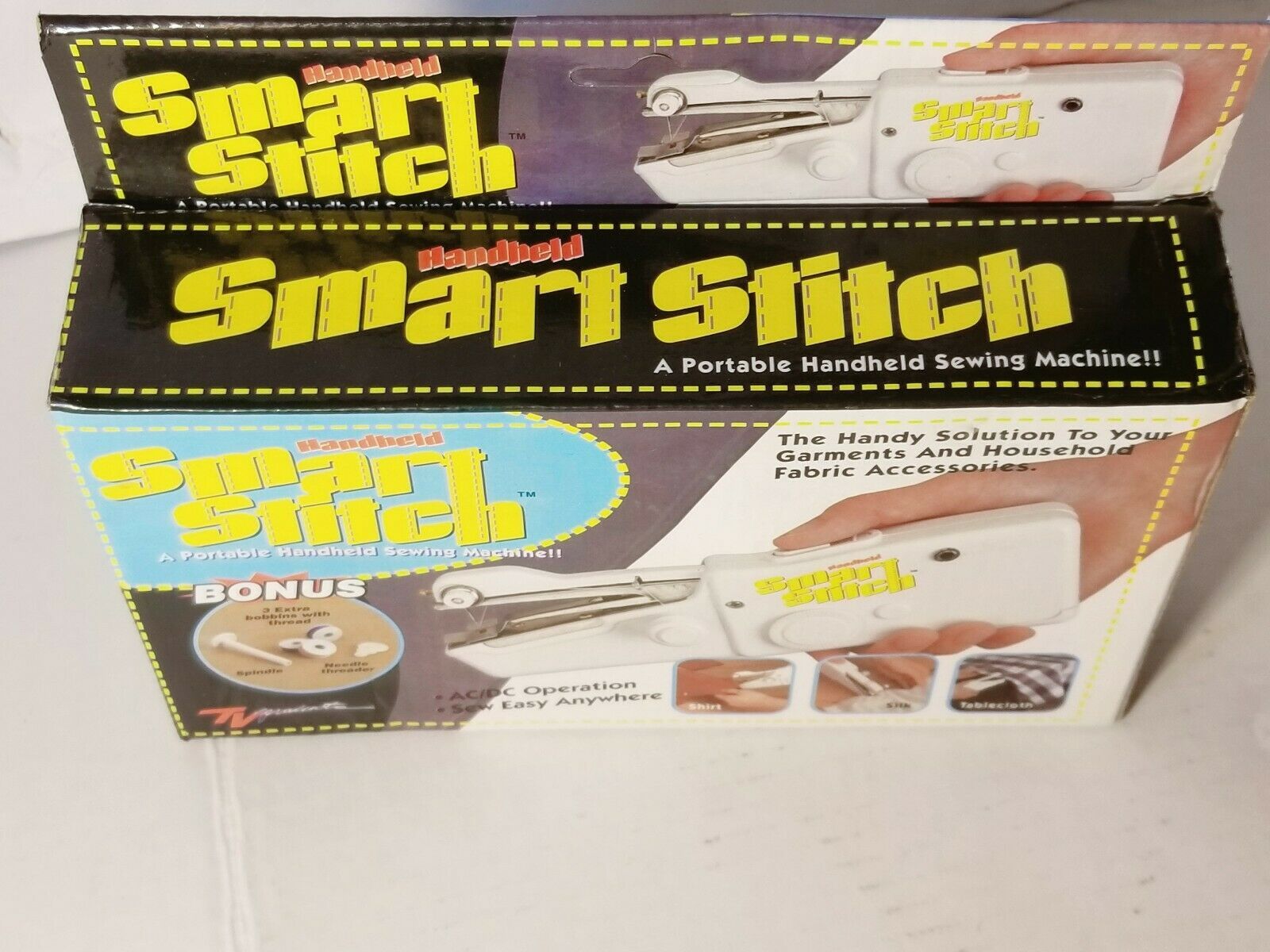 TV PRODUCTS SMART STITCH CORDLESS HANDHELD SEWING MACHINE REQUIRES 4 AA