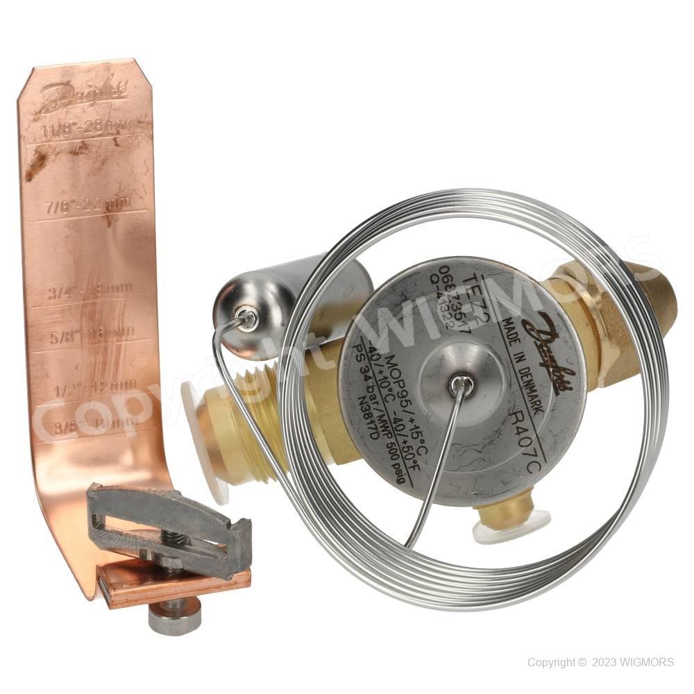Thermostatic expansion valve Danfoss TE 2 R407C with MOP Flare/Flare