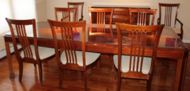 Thomasville American Expressions Craftsman Cherry Finish Dining Room Table Set - $5,494.49