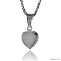 Sterling Silver Teeny Heart Pendant, Made in Italy. 5/16 in. (8 mm) Tall... - $14.09