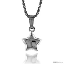Sterling Silver Teeny Star Pendant, Made in Italy. 1/4 in. (7 mm)  - $14.09