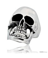 Size 10.5 - Sterling Silver Skull Ring 1 1/8 in  - $73.43