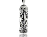 Sterling silver mezuzah pendant 1 in 25 mm tall thumb155 crop