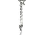 Sterling silver jeweled star pendant w cubic zirconia stones 1 15 16 50 mm thumb155 crop