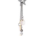 Sterling silver jeweled star pendant w mother of pearl cubic zirconia 2 51 mm tall thumb155 crop