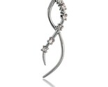 Sterling silver jeweled free form pendant w cubic zirconia stones 1 5 8 41 mm thumb155 crop