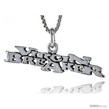 Sterling Silver Virgin Breaker Word Necklace, W/ 18 In Box  - $44.40