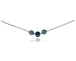 silver italian square snake chain w floral designed light blue murano glass beads thumb155 crop
