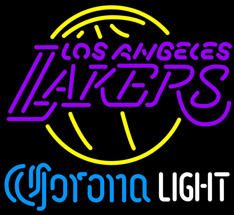 Corona Light NBA Los Angeles Lakers Neon Sign - Neon