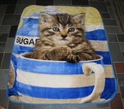 The Northwest Company Greg Cuddiford Kitten in Cup Cat Plush Throw Blanket - $69.29