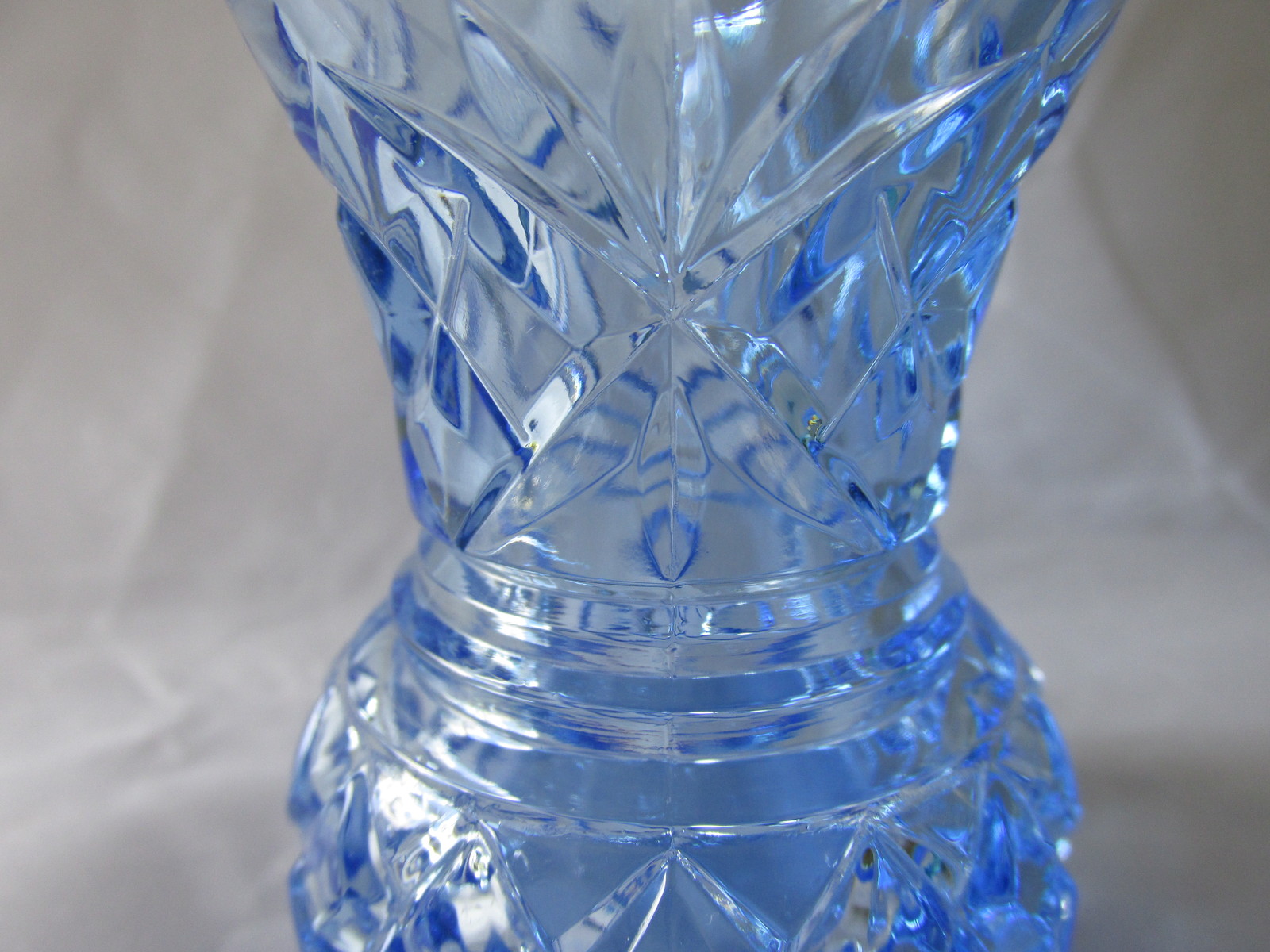 Vintage Blue & Aqua Toothpick Holders, Etched & Pressed Glass