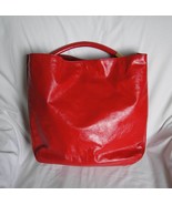 YSL Yves Saint Laurent RED Patent Leather ROADY Hobo - $399.00