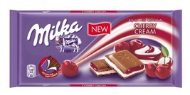 Milka Cherry Cream Chocolate Bar 100g (10-pack) - $42.40