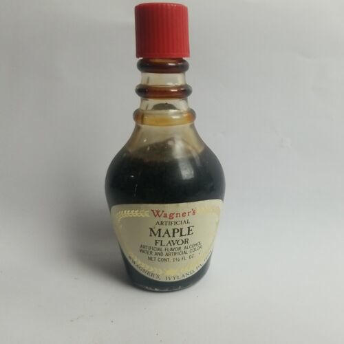 Primary image for Vintage Wagners Extract 1.5oz Bottle Artificial Maple Flavor for Display