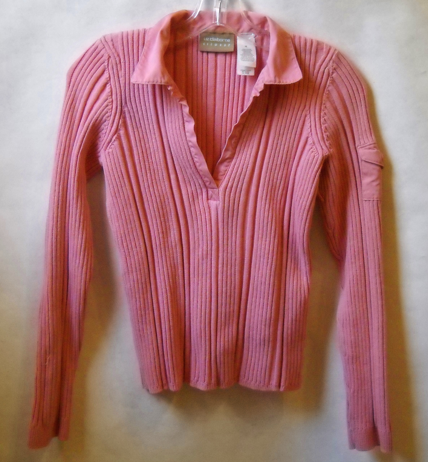 salmon pink sweater