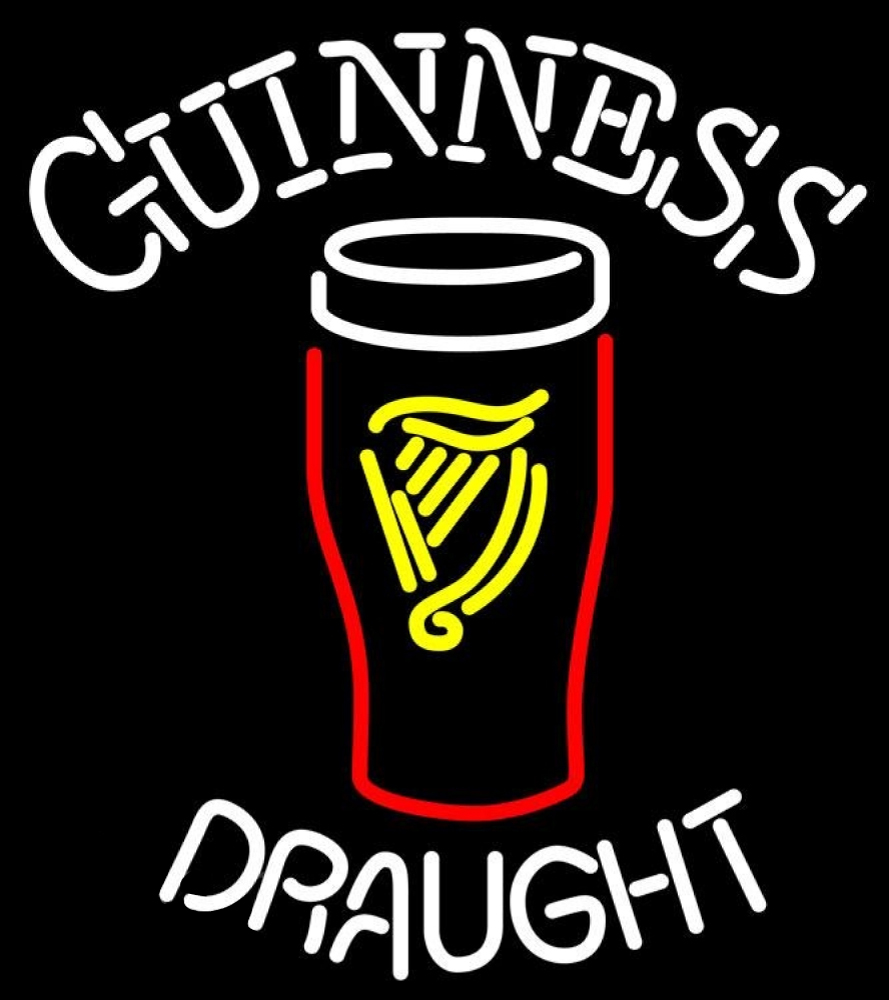 Guinness Draught Glass Neon Sign - Neon
