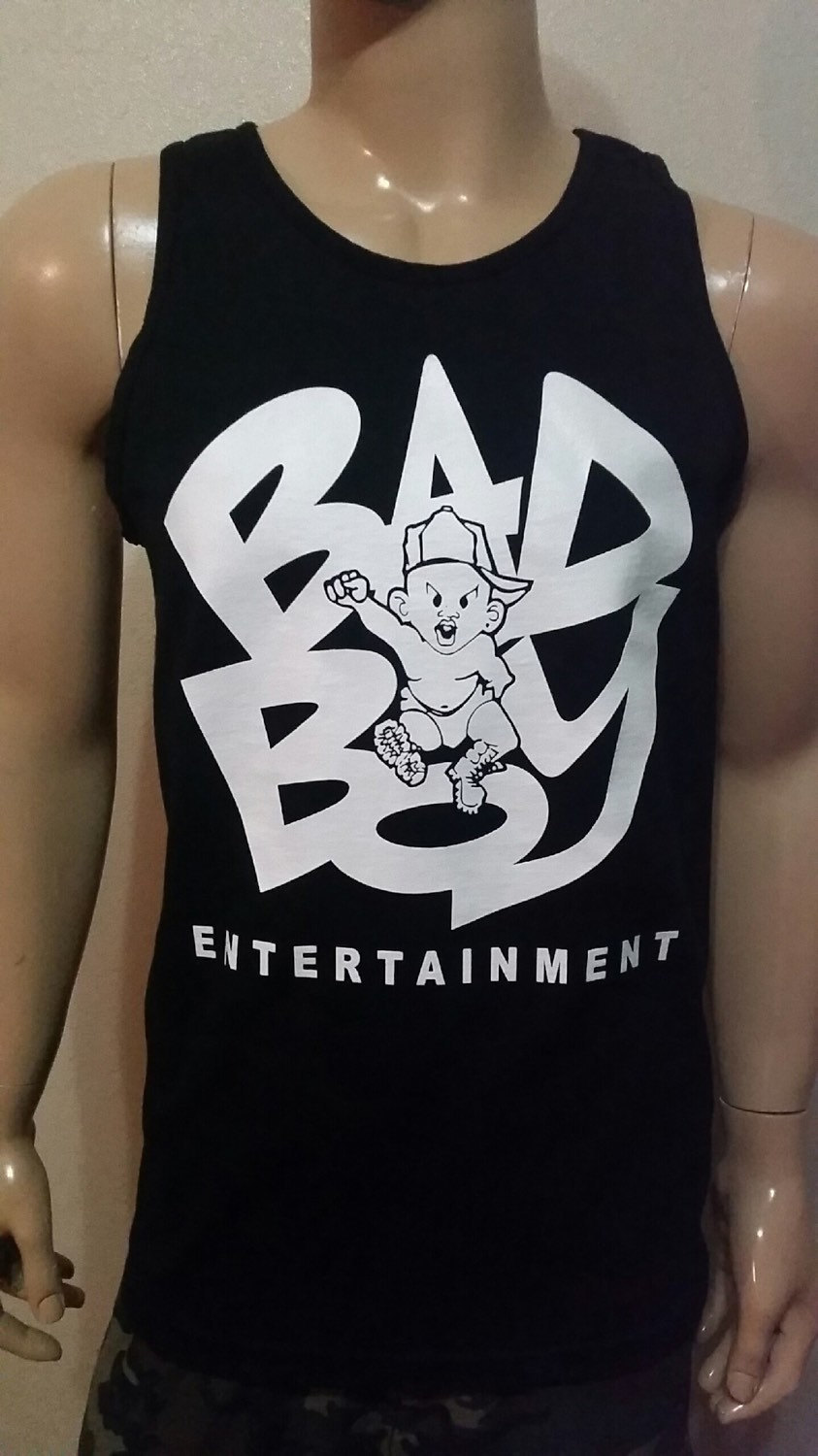 Image of Bad Boy Tank Top/ Sean John Puff Daddy Records NWA Hip Hop
