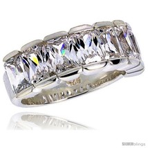 Size 7 - Highest Quality Sterling Silver 5/16 in (8 mm) wide Wedding Band,  - $139.73