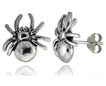 Tiny sterling silver spider stud earrings 1 2 in style es8 thumb155 crop