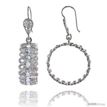 Sterling Silver 1 11/16in  (43 mm) tall Loop Filigree Dangle  - $84.59