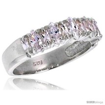 Size 6 - Highest Quality Sterling Silver 3/16 in (5 mm) wide Wedding Band,  - $73.88