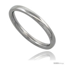 Surgical steel 2mm domed wedding band thumb toe ring comfort fit high polish thumb200