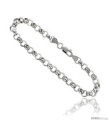 Length 20 - Sterling Silver Italian Rolo Chain 6mm Nickel  - $134.85