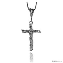 Sterling Silver Crucifix Pendant, 1 1/4  - $42.48