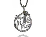 Sterling silver puerto rico pendant 5 8 in tall thumb155 crop