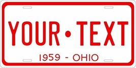 Ohio 1959 Personalized Tag Vehicle Car Auto License Plate - $16.75