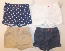 Carter&#39;s Girls Shorts with Heart Shaped Front Pockets Sizes 4, 5 and 6 NWT - $9.79