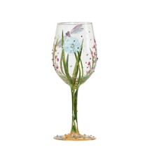 Lolita Dragonfly Wine Glass 15 oz 9" Gift Boxed Collectible # 6008340 Bar Woman image 2