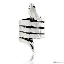 Sterling Silver Snake Bead Charm for most Charm  - $27.49