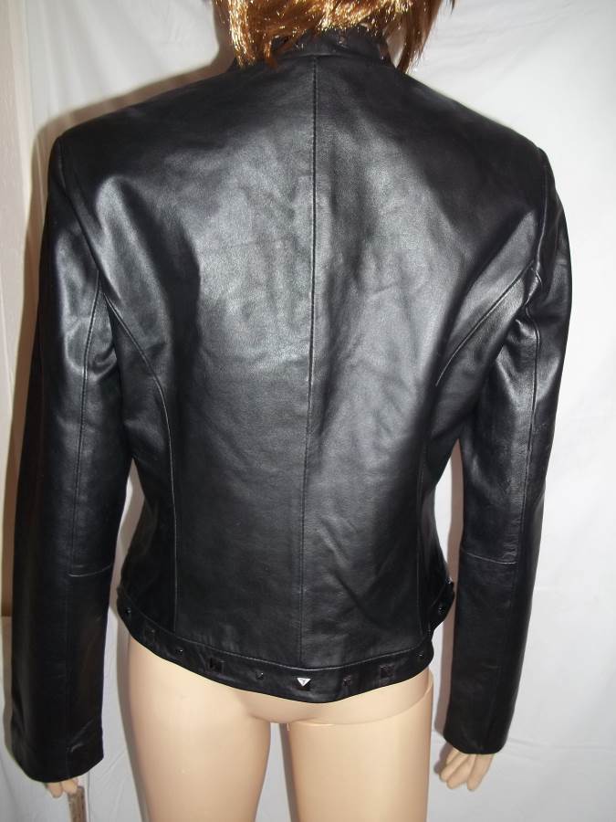 Mossimo Womens' Black Leather Jacket/Blazer - Size: Small - Women's ...