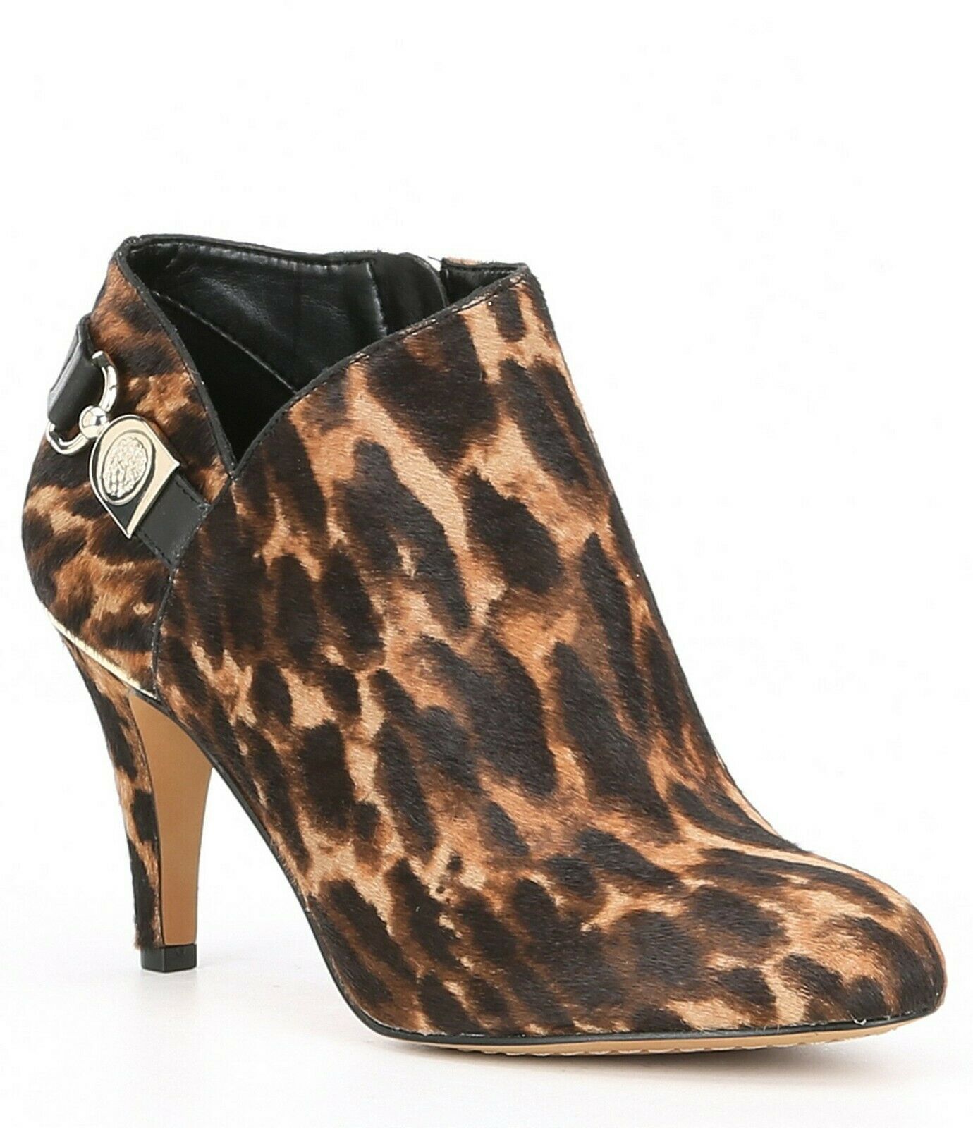 vince camuto leopard ankle boots