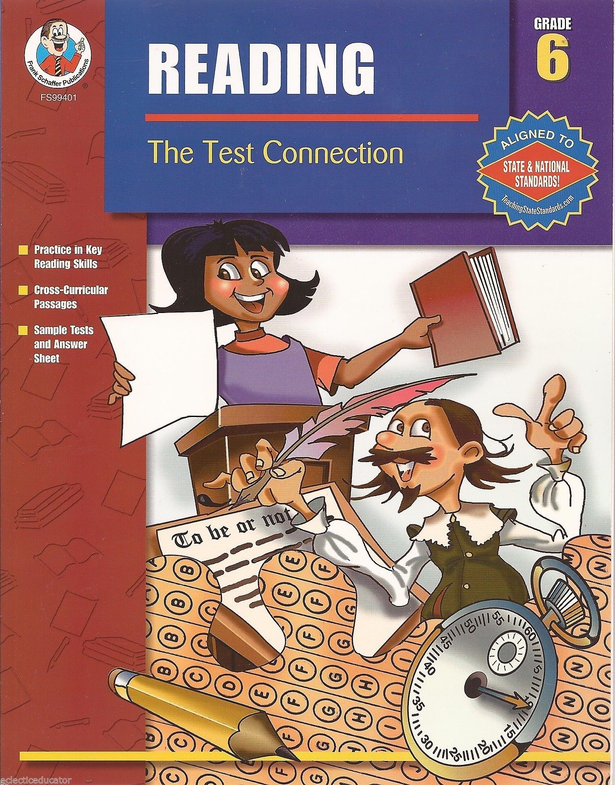 Reading The Test Connection By Frank Schaffer Grade 6 New Workbook