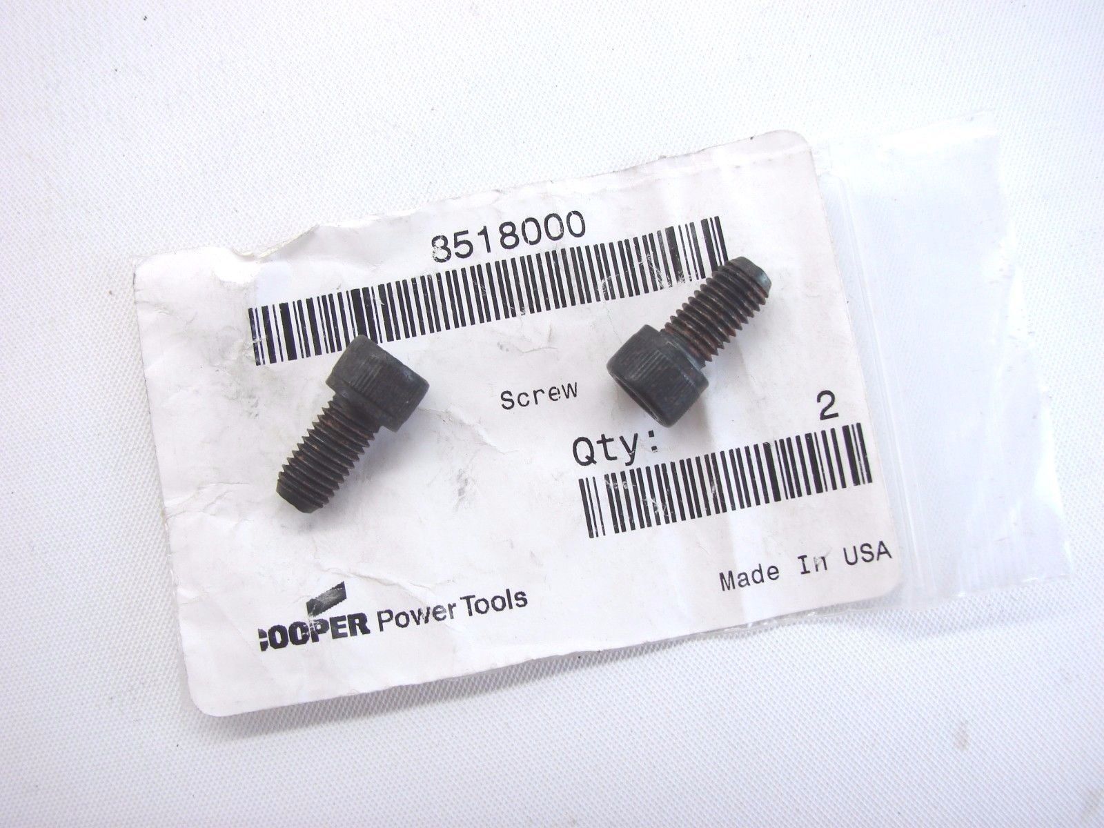 Cooper Power Tools 8518000 Screw Replacement Parts Package Of b287 2