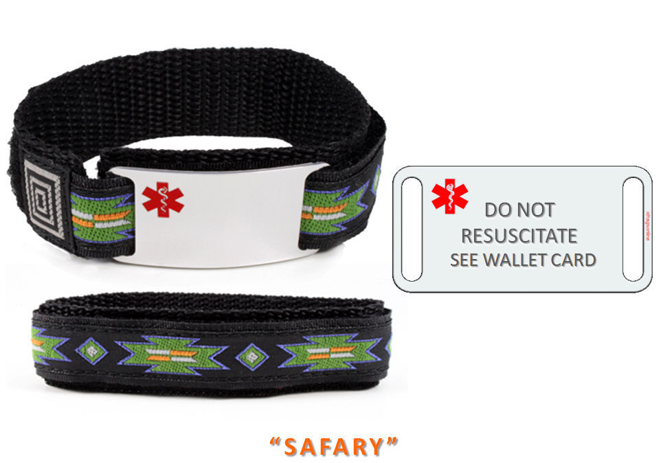 Do Not Resuscitate Medical Alert ID Bracelet. Free emergency wallet
